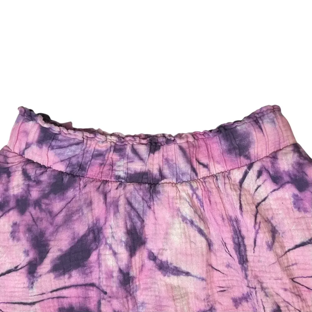 Show Me Your Mumu Aiden Mini Skirt in Purple Tie Dye Size M